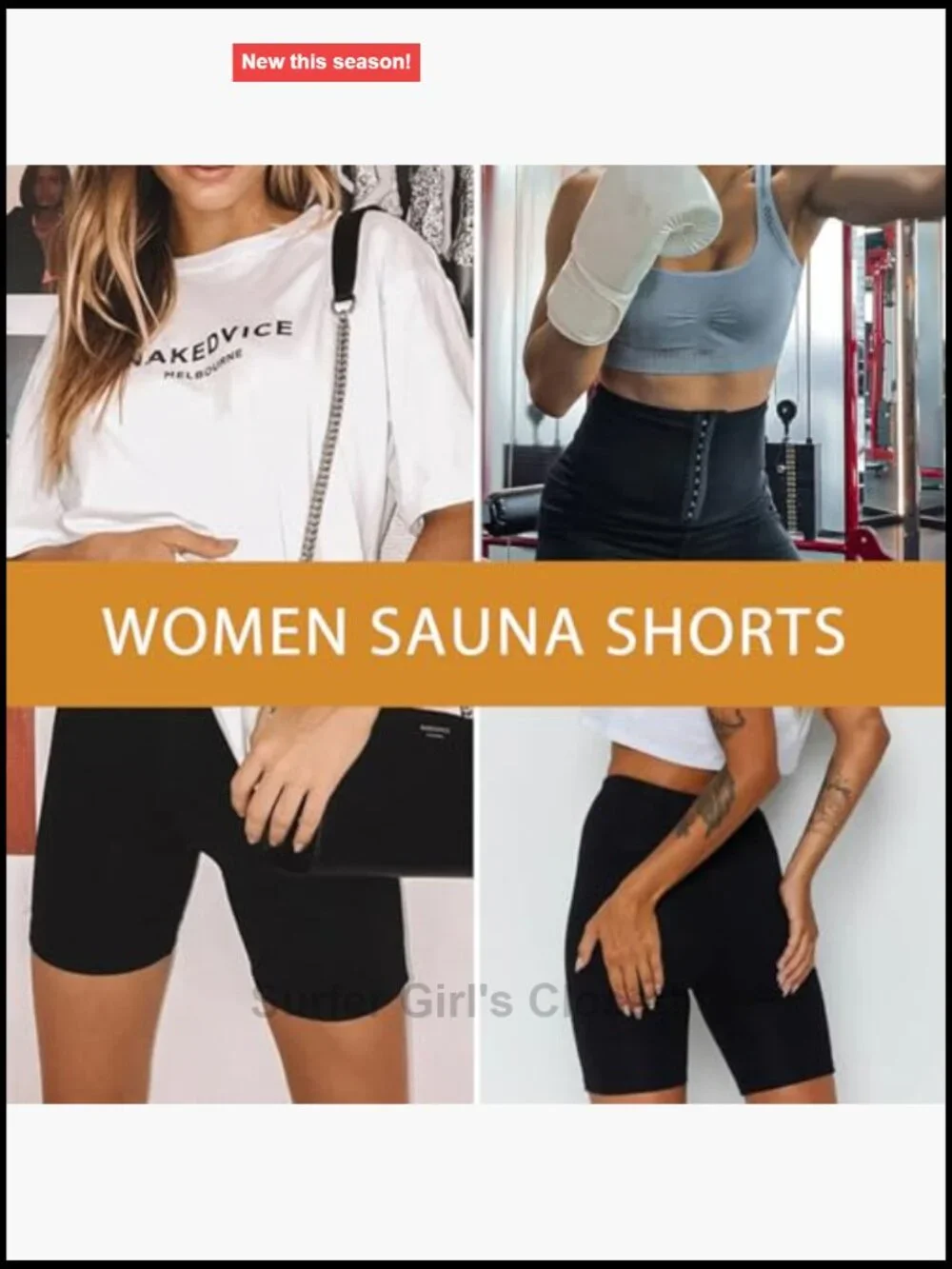 High Waist Sauna Shorts Slimming Compression Thermo Workout Body Shaper for